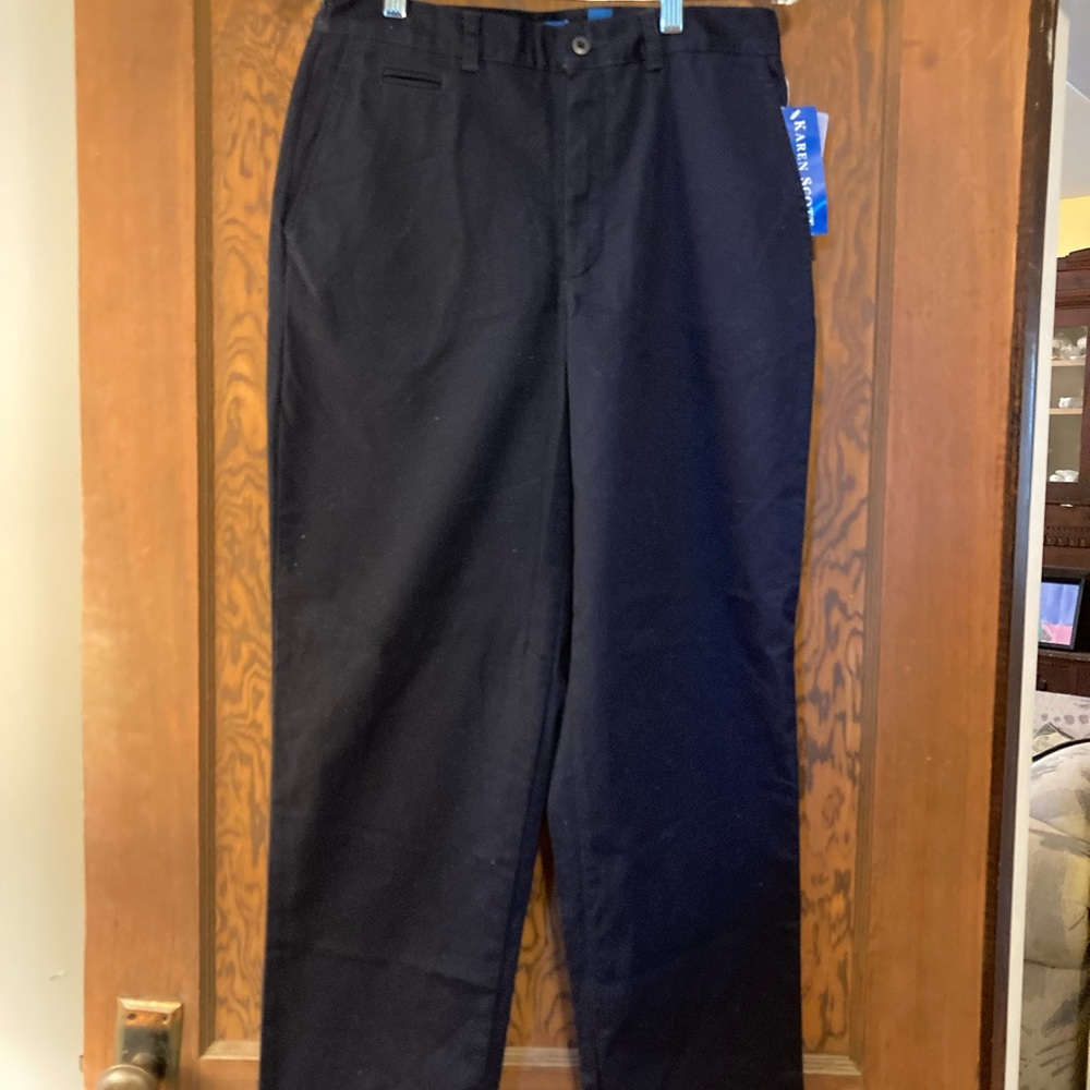 Navy blue casual pants